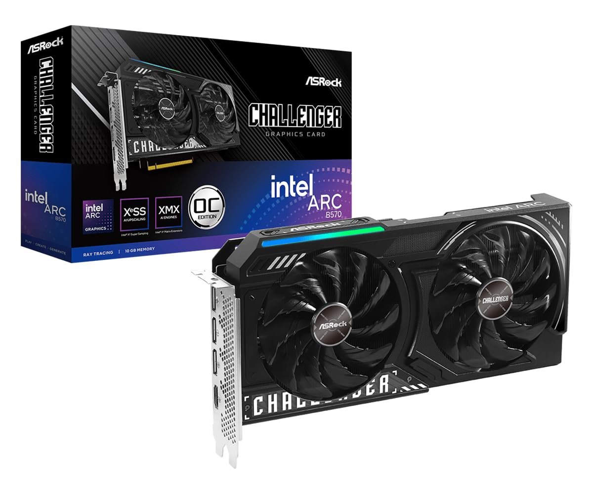 ASRock Intel Arc B570 Challenger 10GB Graphics Card