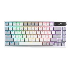 ASUS ROG AZOTH White Gaming Keyboard with NX Blue Mechanical Switches
