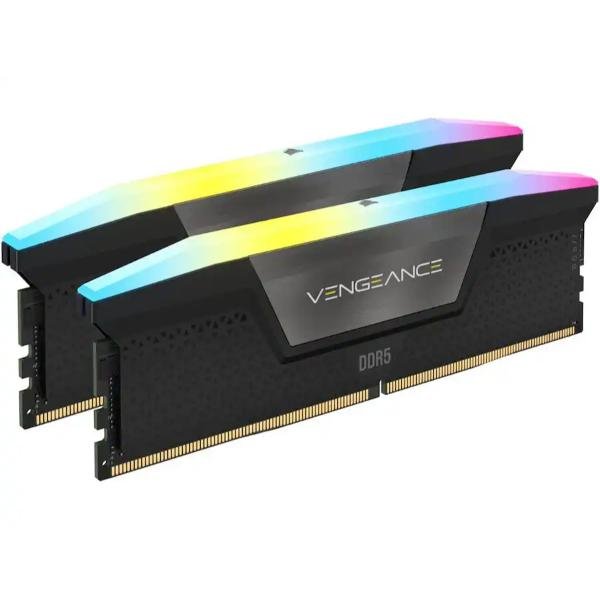 Corsair VENGEANCE RGB 64GB (2 x 32GB) 288-Pin PC RAM DDR5 6000 (PC5 48000) Desktop Memory