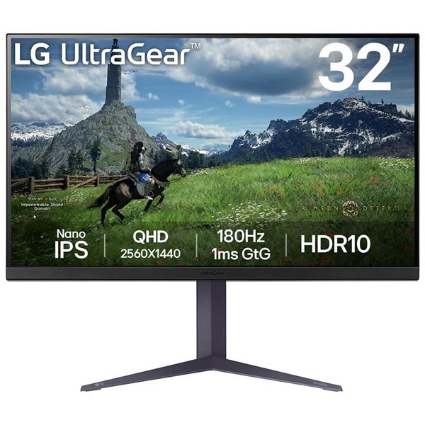 LG 32GS85Q-B 32 Inch QHD (2560x1440) Nano IPS Ultragear Gaming Monitor (Black)