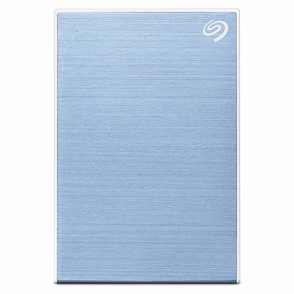 Seagate One Touch 4TB External Hard Drive with Password Protection (Light Blue)