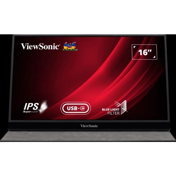 ViewSonic VG1655 16" FHD Portable Monitor IPS 60Hz Silver