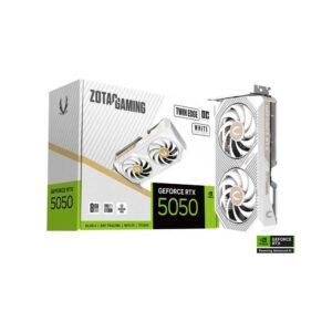 ZOTAC RTX 5050 Twin Edge OC 8GB GDDR6 White Edition Graphics Card (ZT-B50500Q-10M)